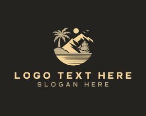 Island Ship Travel Logo