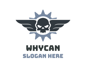 Biker Club - Skull Wings Biker Club logo design