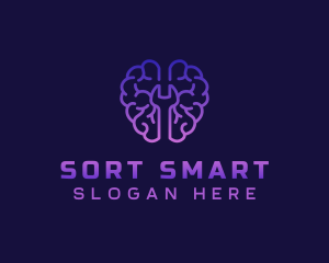 Brain Technology Maintenance logo design