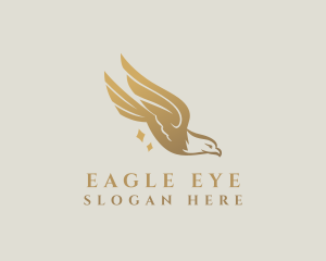 Gold Eagle Animal logo design