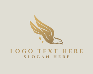 Gold Eagle Animal Logo