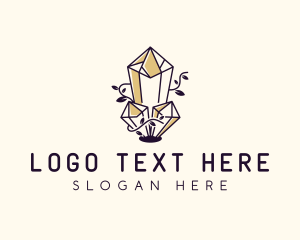 Stone - Luxe Crystal Souvenir logo design