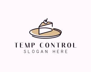 Cake Slice Dessert Logo