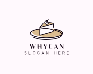 Cake Slice Dessert Logo