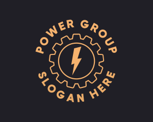 Gear Electricity Energy  Logo