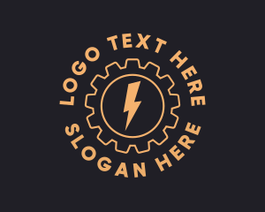 Flash - Gear Electricity Energy logo design