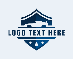 Rental - Car Automotive Shield logo design