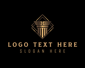 Paralegal - Architectural Column Pillar logo design