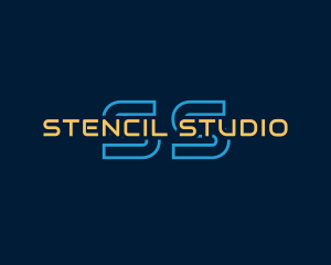 Cyber Stencil Technology logo design