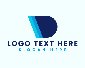 Printing - Media Advertising Agency Letter D logo design