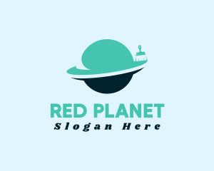 Paint Brush Planet logo design