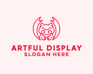 Pig Martial Arts logo design