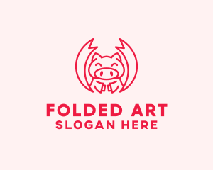 Pig Martial Arts logo design