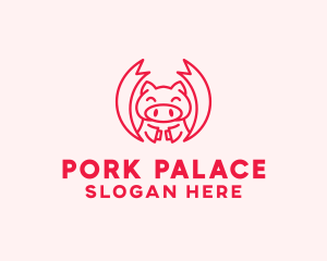 Pig Martial Arts logo design