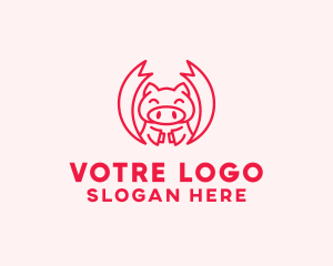 Pig - Pig Martial Arts logo design