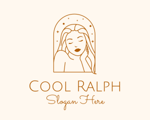 Cosmetic Beauty Lady logo design