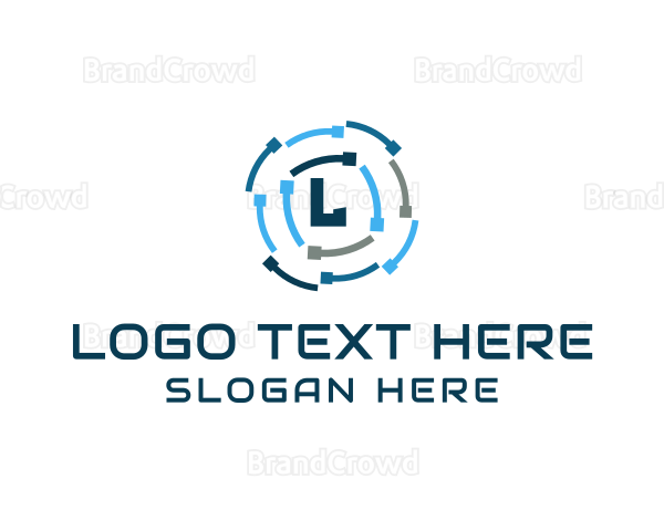 Colorful Digital Lettermark Logo