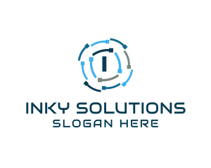 Colorful Digital Lettermark  logo design