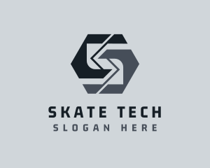 Tech Cyber Software Letter S logo design