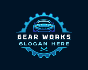 Automotive Car Gear logo design