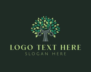 Eco Friendly - Nature Garden Tree logo design