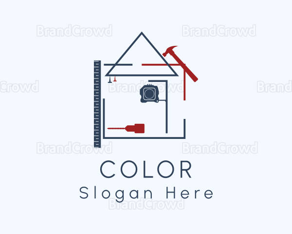 House Construction Plan Logo