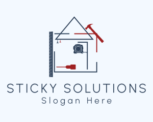 House Construction Plan logo design