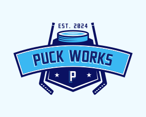 Puck - Hockey Sports Team logo design