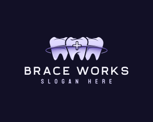 Teeth Dental Braces logo design