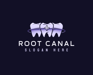 Endodontist - Teeth Dental Braces logo design