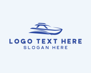 Cruise - Speedboat Travel Cruise logo design