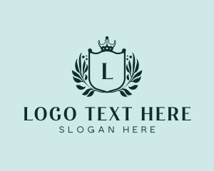 Monarchy - Hotel Event Wreath logo design