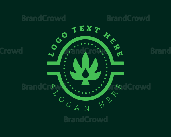 Marijuana Leaf Dispensary Logo