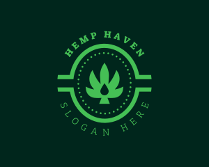 Marijuana Leaf Dispensary logo design