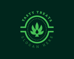 Edibles - Marijuana Leaf Dispensary logo design