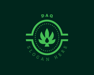 Tounge - Marijuana Leaf Dispensary logo design