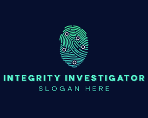 Thumbprint Forensics Investigation logo design