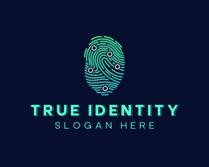 Identity - Thumbprint Forensics Investigation logo design