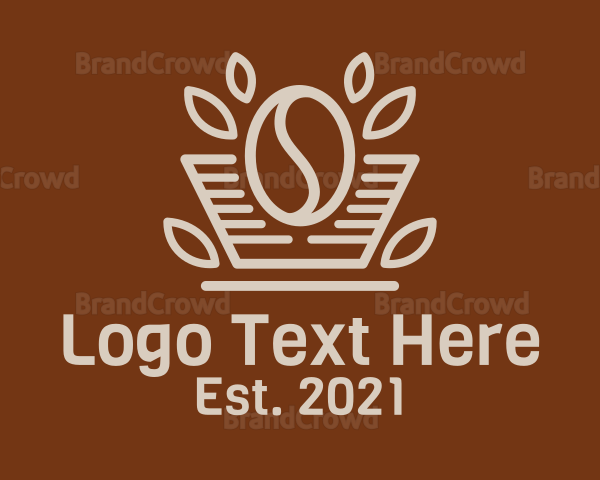 Minimalist Coffee Blend Logo