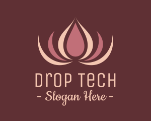 Drop - Abstract Lotus Drop logo design