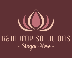 Drop - Abstract Lotus Drop logo design