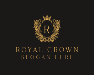 Royal Shield Crown Hotel logo design