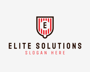 Shield - Stripe Badge Company logo design