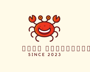 Red Moon - Smiling Aquatic Crab logo design