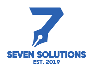 Seven - Pen Nib Seven logo design