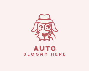 Dog Animal Detective Logo