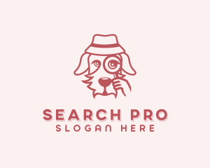 Search - Dog Animal Detective logo design