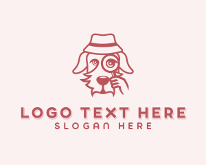 Dog Animal Detective Logo