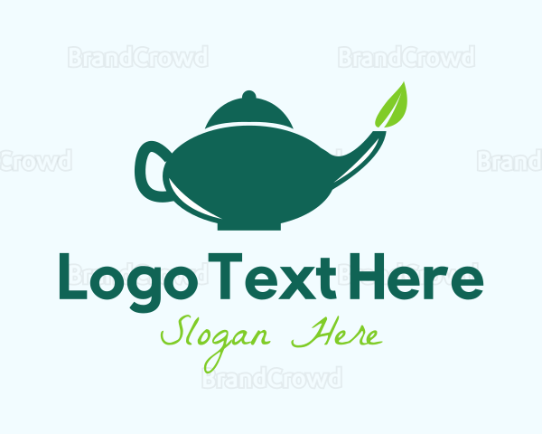 Organic Tea Pot Logo