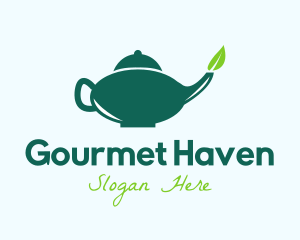 Organic Tea Pot  logo design